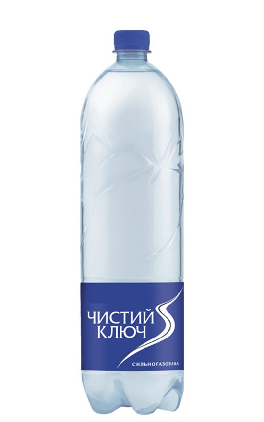 Вода питна сильногазована "ЧИСТИЙ КЛЮЧ", 1,5